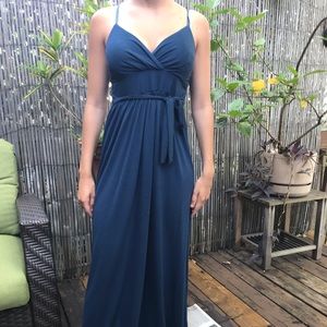 Long Dark blue summer dress